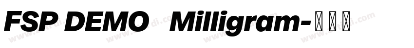 FSP DEMO   Milligram字体转换